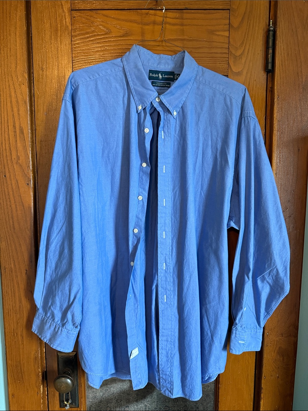 Ralph Lauren Blue Long-Sleeve Button-Down Shirt